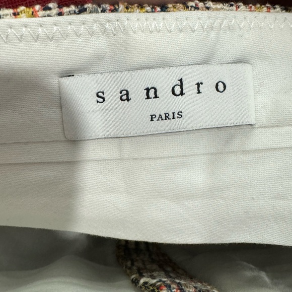 Sandro Tweed High Waist Shorts Womens Size 42 (US 10) - Picture 4 of 5